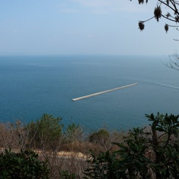 Teshima (Shikoku), vue sur la mer intérieure de Seto depuis le Musée d'art de Teshima