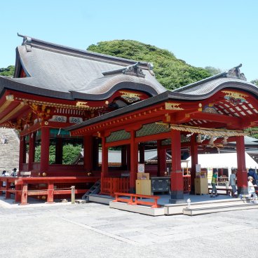 Tsurugaoka Hachiman-gu (Kamakura), pavillon Maiden du sanctuaire