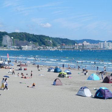 Kamakura, plages Yuigahama et Zaimokuza en été 3