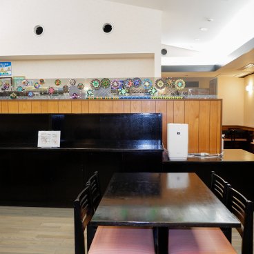 Hôtel Folkloro (Kakunodate), salle de restauration Sakura Komachi 