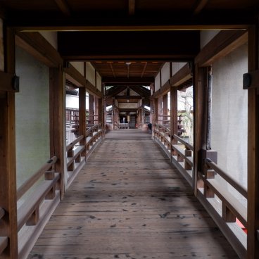 Kita-in (Kawagoe), passage couvert entre les pavillons du temple