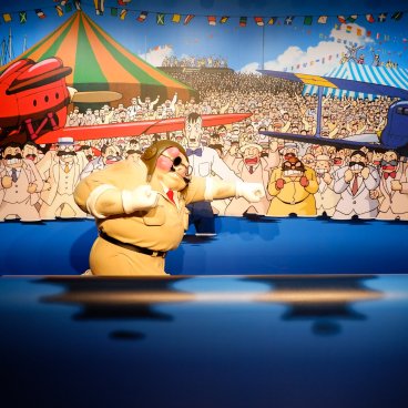 Ghibli Park (Nagoya), reproduction d'une scène du film Porco Rosso
