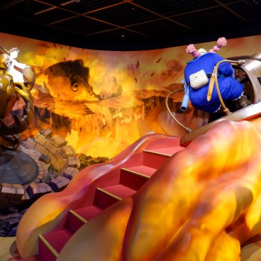 Ghibli Park (Nagoya), scène du film Le Château dans le ciel de l'exposition Becoming Characters in Memorable Ghibli Scenes