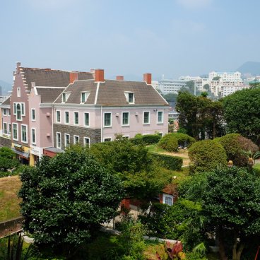Église Oura (Nagasaki), vue sur la ville depuis le site de la basilique