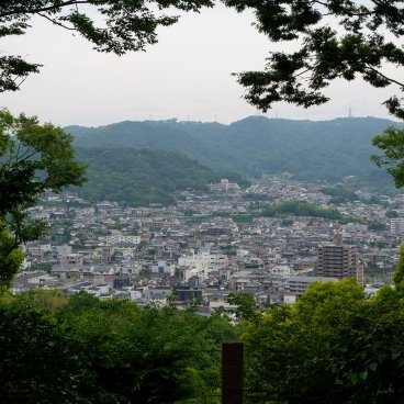 Shikoku Mura (Takamatsu), Vue sur la ville de Takamatsu