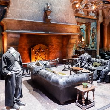 Warner Bros. Studio Tour Tokyo - The Making of Harry Potter, décor de la salle commune de Serpentard