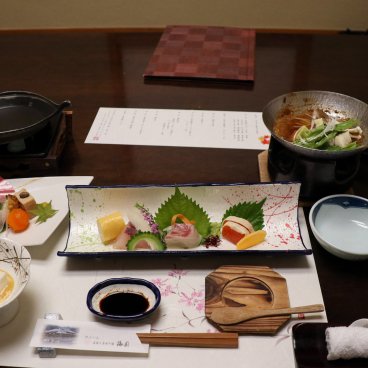 Yufuin Baien Garden Resort, diner Kaiseki au sein du ryokan