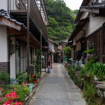 Yunotsu (Oda, Shimane), rue traditionnelle du village