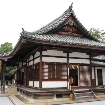 Achi-jinja (Kurashiki), pavillon de culte Haiden du sanctuaire