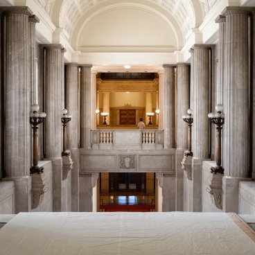 Bâtiment de la Diète nationale (Tokyo), vue sur le hall central sous la tour