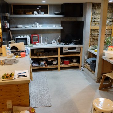 La toile (Mitoyo, Shikoku), vue sur la cuisine