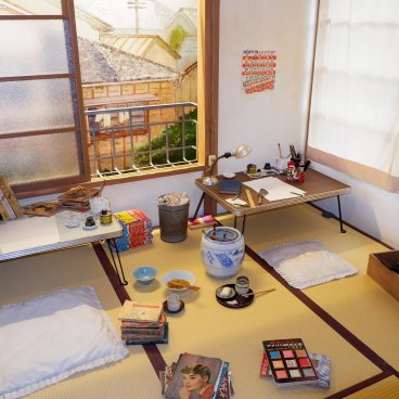 Musée du manga Tokiwaso (Tokyo), reproduction de la chambre 18 de Joji Yamauchi
