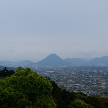 Kotohira-gu (Shikoku), Vue sur la plaine de Sanuki et le Mont Iino