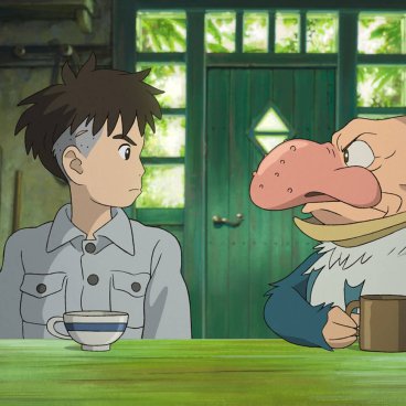 Le Garçon et le Héron de Miyazaki, image de Mahito et de l'homme-héron