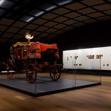 Meiji Jingu Museum (Tokyo) calèche de l'empereur Meiji pour le défilé de la 1ère Constitution du Japon en 1889