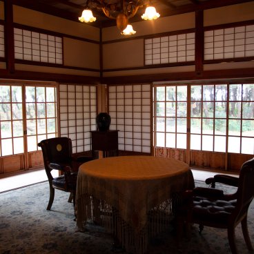 Villa impériale Goyotei (Numazu), aménagement intérieur aux influences occidentales