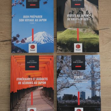 Les 4 livres de la collection "Guide de voyage au Japon" 