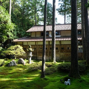 Hiyo Koke no Sato (Ishikawa), vue sur l'architecture traditionnelle du village de montagne 2