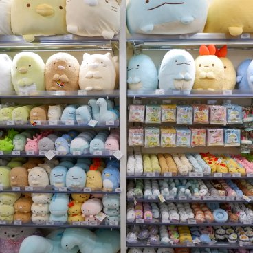 Kiddy Land (Harajuku, Tokyo), rayons de peluches kawaii dans le magasin