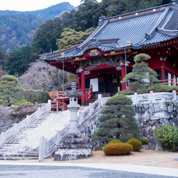 Kuon-ji (Minobu), pavillon de culte Haiden du Goshinkotsu-do 