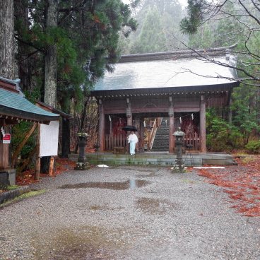 Péninsule d’Oga (Akita), entrée du sanctuaire Shinzan-jinja 