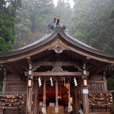 Péninsule d’Oga (Akita), pavillon principal du sanctuaire Shinzan-jinja 