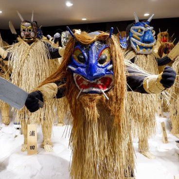 Péninsule d’Oga (Akita), expositions de costumes au Musée Namahage 2