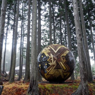 Péninsule d’Oga (Akita), exposition d'art autour du Musée Namahage