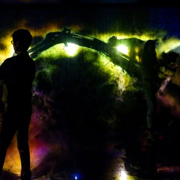 teamLab Borderless (Azabudai Hills, Tokyo), Reversible Rotation Dissolving: Darkness Sculpture
