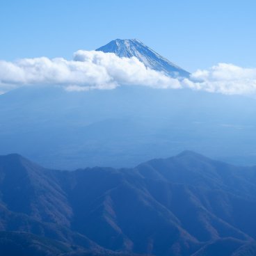 Tour en hélicoptère du Mont Fuji, vue aérienne sur la montagne sacrée du côté du lac Motosu
