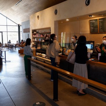 Starbucks Kawagoe Kanetsuki-dori, comptoir du café