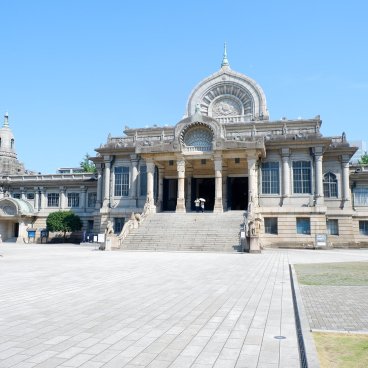 Tsukiji Hongan-ji (Tokyo), vue sur le pavillon principal Hondo du temple 4