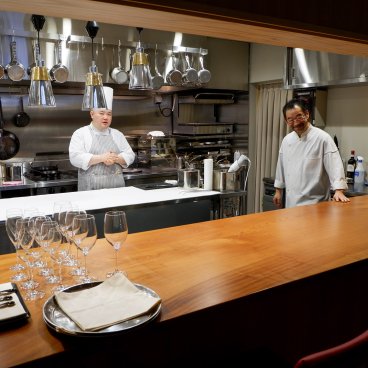 Auberge Homachi Mikuni Minato (Fukui), chefs du restaurant Yoshino Tateru