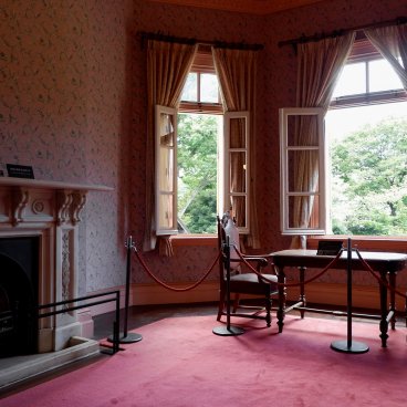 Kyu Iwasaki-tei Teien (Tokyo), visite intérieure de la résidence occidentale 2