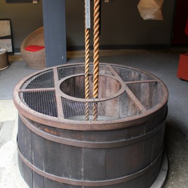 Maison traditionnelle Yoshijima (Takayama), puit exposé dans la résidence