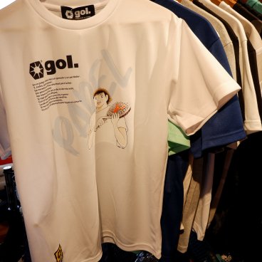 gol. STORE TSUBASA (Tokyo), tee-shirts de la collection Tsubasa Padel