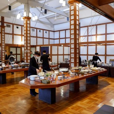 Kurashiki Ivy Square (Okayama), buffet du petit-déjeuner de l'hôtel