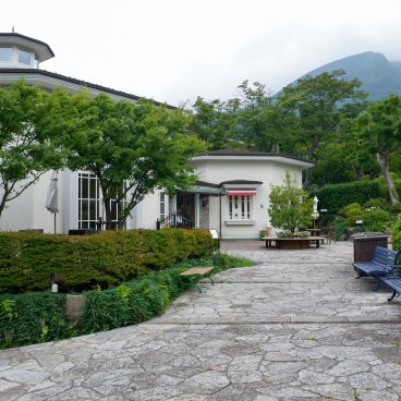 Parc Gora à Hakone, maison de thé avec sandwiches Isshikido 2