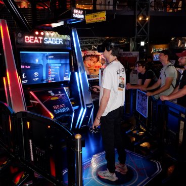 Tokyo Joypolis (Odaiba), borne d'arcade Beat Saber