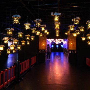 Art Aquarium Museum GINZA (Tokyo), espace d'exposition Ginza Mantoro en début de visite