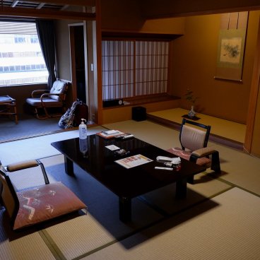 Yamatoya Honten (Matsuyama), chambre japonaise standard du ryokan