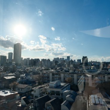 Yayoi Kusama Museum (Tokyo), vue sur Tokyo depuis le dernier étage du musée