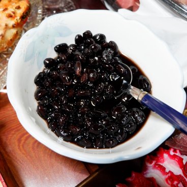 Cuisine Osechi ryori, bol de Kuromame