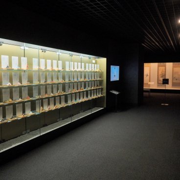 Saga Arashiyama Museum of Arts & Culture (Kyoto), exposition des 100 poèmes Hyakunin Isshu avec figurines 2