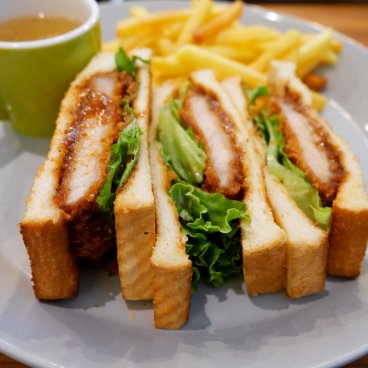 Kyoto Takashimaya, sandwich Tonkatsu de l'un des restaurants du grand magasin