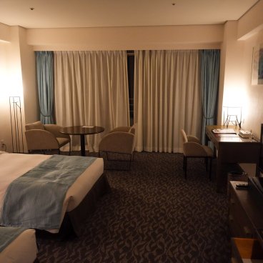 Tanegashima (Kyushu), chambre de l'hôtel Iwasaki au sud de l'île 2