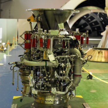 Centre spatial de Tanegashima, Rocket Garage, détail d'une pièce d'une fusée 