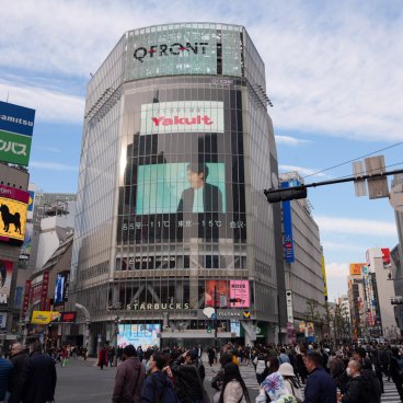 Shibuya (Tokyo), carrefour en janvier 2025