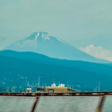 Vue du Mont Fuji depuis le Shinkansen Tokaido