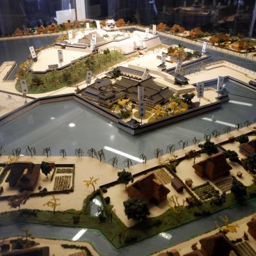 Château de Maruoka (Fukui), Maquette du château à son apogée